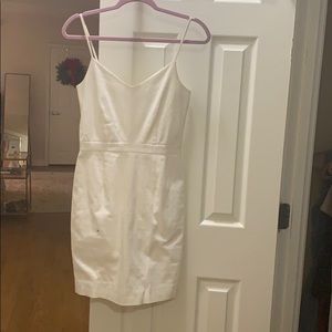 Joie White V neck dress